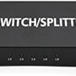 Microware 2x4 Switch + Splitter 4Kx2K 3D with IR Remote Power Adapter for PS4 + HDTV + Xbox-9