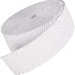 Aakriti Braided Elastic Band White Elastic (25 Meters, 2 inch) Cord Heavy Stretch High Elasticity Woven Elastic Band, Ideal for Tailoring/Sewing, Fashion Designing, Boutique, Stitching-image-40