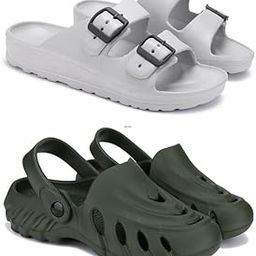 WINGSCRAFT Lightweight,Classic Slider || Sandals with Clogs for Men-COMBO(2)-3114-3135-image-37