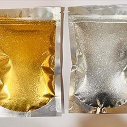 Mahir Glitter, Set of 2 Golden & Silver Colors, Multi Purpose Glitter Powder for Arts, Crafts, Epoxy Tumblers, Decoration Weddings Cards Flowers, Scrapbooking, Body, Face, Nail 100gm Each-image-95