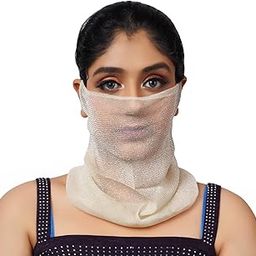 Women's Spring Summer Face Scarf Bandana Net Mask Soft Cashmere Neck Scarves_Free Size(Pack Of 01)-image-13