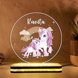 DECOCRU Personalized Name Led Lamp for Kids | Customized Name Led Lamp | Gifting for Birthday, Boys, Girls, Kids, Friend, | New Born Baby Gift | Useful Room Decore (5.5 x 5.5 Inches) (Design 01)-image-28