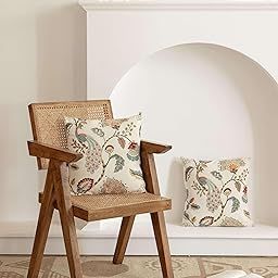 Clasiko Premium Cotton Decorative Throw Cushion Covers for Sofa Living Room ; Set of 2; 20x20 Inches; Tulip Treats-picture-20