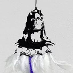 Karma Sales Acrylic Adi-Yogi Car Hanging Car Hanging Car Mirror Hanging Accessories Car Hanging Accessories Interior Lord Adi Yogi Mahadev Hanging Dream Catcher for Car Decoration Accessories-21