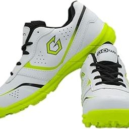 Academy White/Green Cricket Shoes Size-8 with TR-666-W Cricket Leather Ball Alum Tanned White-image-46