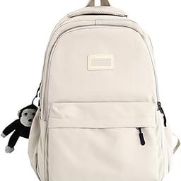 Backpack. Waterproof Nylon Women Backpack For Teenage Girl School Bag Style College Student Bag Laptop Backpack (Color : White)-image-66