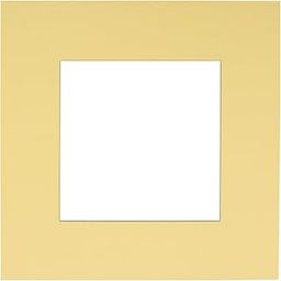 10x10 Mat Bevel Cut for 6x6 Photos - Precut Soft Yellow Square Shaped Photo Mat Board Opening - Acid Free Matte to Protect Your Pictures - Bevel Cut for Family Photos, Pack of 1 Matboard Show Kit With-image-56