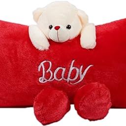 Richy Toys Cute Teddy Pillow Stuffed Soft Plush Soft Toy Kids Birthday (Red)-image-96