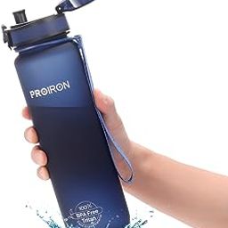 PROIRON Water Bottle for Bike, Running, Cycling, Gym, Leak Proof Sports Water Bottles 500ml Blue with Flip Top Lid, Filter & Protein Shaker Included-image-20
