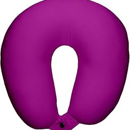 Micro Beads Solid U Neck Pillow (Purple)-image-99