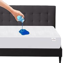 Mattress Protector 100% Waterproof Premium Cotton Feel Mattress Protector Twin Bed 75x48 Inch|Ultra Soft Breathable & Hypoallergenic Fitted Bed Protector Terry Cover(6.3x4 feet, White)-image-43