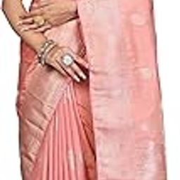 Women's Traditional Banarasi Saree With Silk Fabric, Blouse Piece And Attractive Pallu For Special Moment-image-46