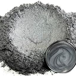 Steel Gray Pearl Pigment Powder – 20g Pack | Non-Toxic Metallic Shimmer for Resin Art, DIY Crafts, Soap & Candle Making-image-5