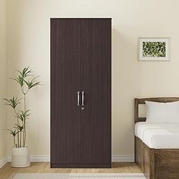 Amazon Brand - Solimo Medusa Engineered Wood 2 Door Wardrobe (Wenge Finish)-23