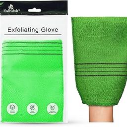 Korean Beauty Skin Exfoliating Bath Scrub Gloves 2Pcs - Bath Wash Towel Korean Exfoliating Towel Body Beauty Back Scrubber For Shower (Green)-18