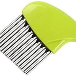 Divinext Potato Knife Crinkle Cutter, Stainless Steel Wavy Chopper, French Fries Maker, 18 X 11 X 1 cm, Multi-Color-image-8