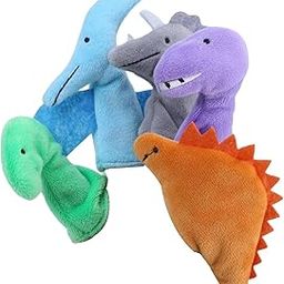 LR Decor 5Pcs Finger Puppets Cloth Plush Doll Baby Cartoon Animals Toys-image-98