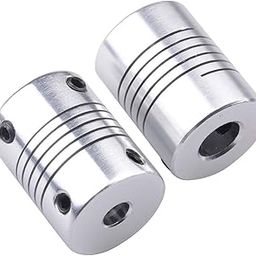 3DINNOVATIONS Flexible Couplings 5mm to 8mm NEMA 17 Shaft for RepRap 3D Printer or CNC Machine（2PCS）-17