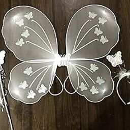 Perfect Pricee Baby Girl's Fairy Butterfly Wings Costume (White) (White)-31