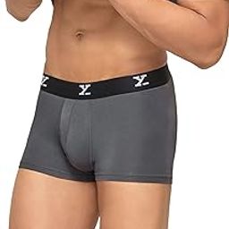 Men's Ace Micromodal Regular Fit Solid Antimicrobial Trunks with No Marks Waistband-image-78