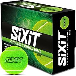 Sixit Lite Cricket Tennis Ball - Pack of 6, Green, Standard Size, Durable Rubber Material, Ideal for Practice and Casual Play-image-7