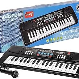 TodFod piano Keyboard for Kids with Microphone 61 Keys Piano Style Keyboard with Multiple Tones, Rhythms,Musical Learning Toy for Boys & Girls (Black)-image-50