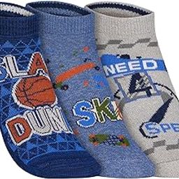 Nylon 3Pk Boys Non Terry Low Cut Socks-picture-14