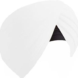 ROYAL RANSI PUNJABI TURBAN 100% COTTON LIGHT FULL VOILE | TRADITIONAL TIE & WEAR PAGRI, PAGG FOR SIKH, PUNJABI, SARDAR MEN, BOYS,WOMEN | SOFT & COMFORTABLE | White | 2 Meter-image-85