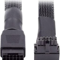 CY 12VHPWR ATX3.0 PCI-E 5.0 Power Modular Cable Male to Female Down Angled 90 Degree Extension 17cm Compatible for 3080 3090TI 4080 4090 PSU 16Pin 12+4P Graphics Card-30