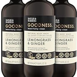 Baylis & Harding Goodness Lemongrass and Ginger Body Wash, 500 ml - Vegan Friendly-2