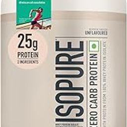 Isopure Unflavored Protein Powder – 2.20 lbs, 1 kg, 25g of 100% Whey Protein Isolate/serve, Zero-carb/sugar/fat, Lactose-free, Vegetarian protein for Men & Women. Offer Pack-64