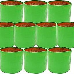 Gardennest 9x9 Inch HDPE Growbag Bundle - Set of 10 for Garden Planting-picture-1