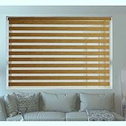 ZEBRA BLINDS Polyester Curtain for Windows or Outdoor Decor (Gold)…-image-12
