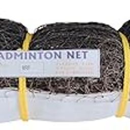 Sports & Fitness BADMINTION NET QLTY NO.111, with Bag, 4 Side TATTRON Tape,Imported NYLONE Rope/Heavy Quality/Brown Colour/Waterproof/ANTIBIRD-0