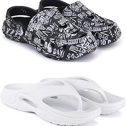 Combo Pack of 2 Slipper/Flip Flops/Slides/Clogs/Sandals for Men (Cl-Guday Vs V-600)-image-17