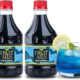 Dhampure Speciality Wild Blueberry Mocktail Syrup, 600Ml (2 X 300Ml) | Flavoured Mocktails Syrup, Cocktail Syrup-image-78