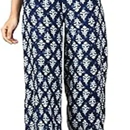 pynk by Lux Cozi Women's Printed Relaxed Wide Leg Printed Casual Palazzo-picture-0