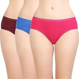 Women's Cotton Classic Panty(AES-26D_Assorted) Pack of 3-image-1