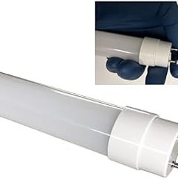 Fulight® Rotatable AC DC ¤ LED F15T8 Tube 17-3/4" Real Length 1.5ft 7W (Equivalent to 15W) Daylight 6000K/Cool 4000K/Warm 3000K, Double Ended, Frosted Cover, Works from 85-265VAC - Fluorescent-2