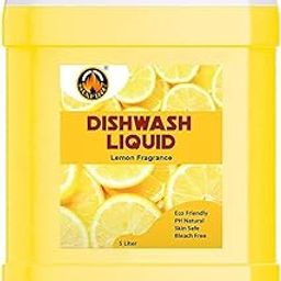 M.N.C Dishwash Liquid Gel Lemon Can Jar 5 Litre Fast Cleansing&Antimicrobial Action With Long-Lasting Hygienic&Refreshing, Leaves No Residue, Grease Cleaner For All Utensils-picture-26