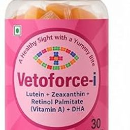 Vetoforce-i Eye Health Gummies with Lutein, Zeaxanthin, Vitamin A & DHA | Mango Flavor | Screen Strain Relief for Kids, Teens & Adults | 30 Gummies | Sugar-Free | FSSAI Certified-4