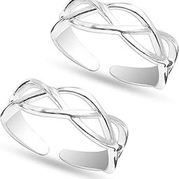 925 Sterling Silver BIS Hallmarked Toe Ring for Women-image-27