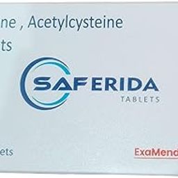 Saferida Tab Taurine, Acetylcysteine Tablets, Pack of 10-14