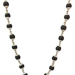 anciently Karungali Malai Silver Plated Original 10mm | Karungali Malai Silver Plated 10mm 54 Beads, Ebony Wood, 1 Piece-image-12