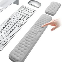ZORBES® Desktop Forearm Support & Wrist Rest, Set of 2Pcs Memory Foam Forearm and Wrist Rest for Home, Office, Ergonomic Honeycomb Textured Design, Relieves Hand Strain & Shoulder Pressure-image-72