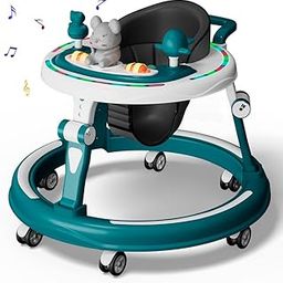 StarAndDaisy 360° Baby Walker 6-24 Months / 7 Level Height Adjustment Walker for Kids Boy and Girl with Intergrated RGB Lights, Switchable Food & Musical Toy Tray/Premium Baby Activity Walker-2