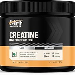 MyFitFuel Creatine Monohydrate 200 mesh (.22 lbs) 100 gm Unflavored-image-71