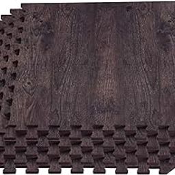 Forest Floor Farmhouse 3/8 Inch Thick Printed Foam Tiles, Premium Wood Grain Interlocking Foam Floor Mats, Anti-Fatigue Flooring – Stylish Flooring Solution, Roasted Chestnut Dark Brown, 24 Sq Ft-image-29