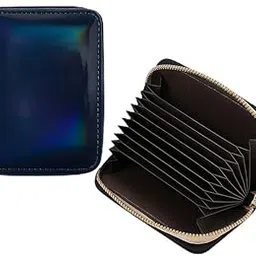 Kraptick PVC Card Holder – Waterproof & Durable Credit/Debit Card Wallet Compact & Lightweight Travel Organizer for ATM & ID Cards with 11 Card Slots-(Laser Black)-picture-10