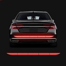 US1984 PET Car High Intensity Reflective Sticker Warning Safety Reflector Strips Universal Car Truck Bumper Reflective Stickers 5 Pcs Set - 90X3.5 Cm (Red)-13